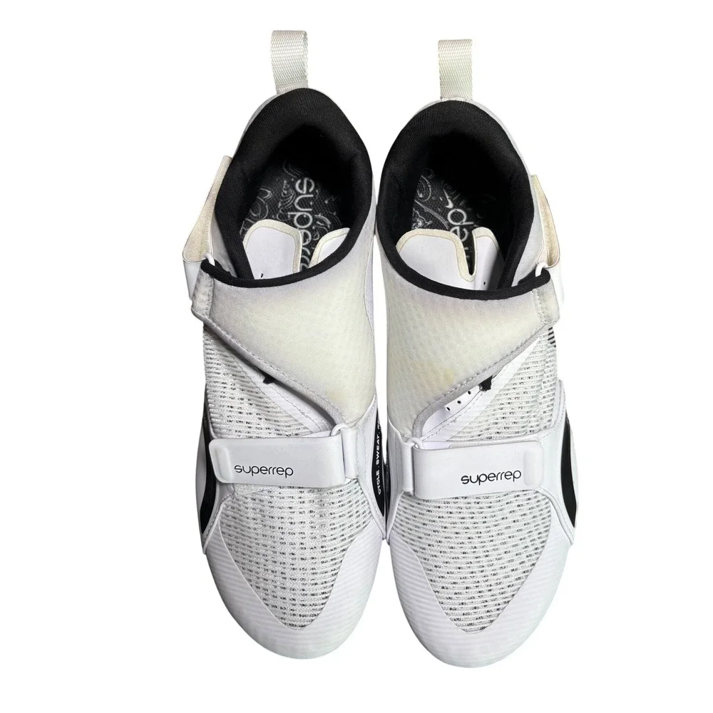 Nike SuperRep Cycle White Black Indoor Cycling Shoes Unisex Mens 9 Womens 10.5